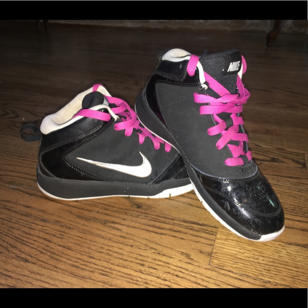 Black and White Girls Used Nike Basketball Shoes